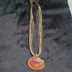 16"-20" Gold & Silver Beaded Multi-strand Necklace